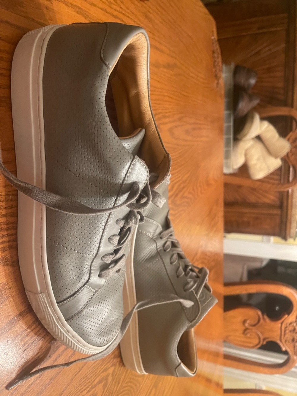 Greats Cream Rubber Sneaker Sole Detail - Picture 5 of 7